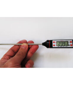 مشاهده ابعاد دماسنج دیجیتال سیخ دار ۴ کلیده دارای ماکزیموم و مینیموم