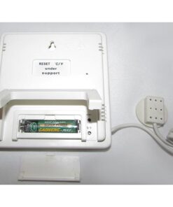 نمای پشت دماسنج و رطوبت سنج دیجیتال سنسور دار سه خانه مدل HTC2