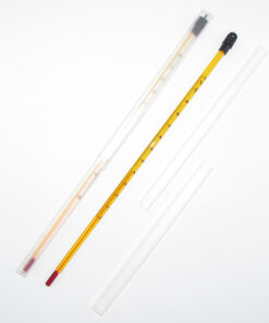 بسته بندی دماسنج شیشه ای الکلی از 10- تا 110+ درجه زیل فرانسوی