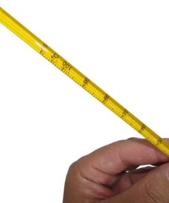 نمای درجات دماسنج شیشه ای جیوه دار زیل فرانسه از ۱۰- تا ۱۱۰+ درجه سانتیگراد