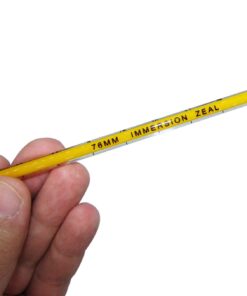 نمای پشت و نمایش برند ZEAL در دماسنج جیوه ای شیشه ای