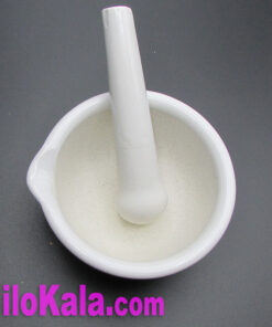 هاون چینی آزمایشگاهی با دسته