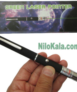 نمای بسته بندی و مشاهده ابعاد قلم لیزری قرمز