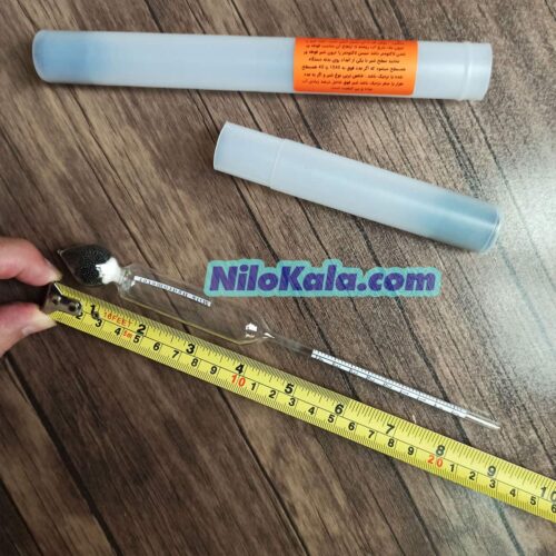 لاکتومتر شیر - Milk hydrometer با رنج ۰ تا ۴۰ مشاهده ابعاد چگالی سنج شیر
